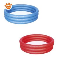 Bestway Piscina Rotonda Tinta Unita a 3 Anelli Gonfiabili (Ø122x25cm) Art. 51025