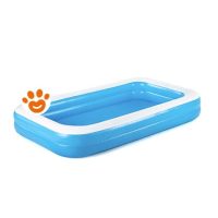 Bestway Piscina Rettangolare Family a 2 Anelli Gonfiabile (183x305x46cm) Art. 54150
