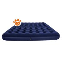 Bestway Airbed Materasso Matrimoniale Gonfiabile in PVC Blu Floccato (183x203x22cm) Art. 67004