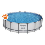 Bestway Piscina Rotonda Steel Pro Max (Ø549x122cm) con Pompa a Filtro Art. 56462 - Steel Pro Max (Ø549x122cm)