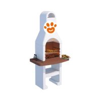 Beton BBQ BRACE Barbecue a Carbone e Legna Preassemblato