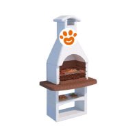 Beton BBQ FUOCO Barbecue a Carbone e Legna Preassemblato