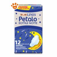 Lines Petalo Sottile Assorbenti Notte con Ali