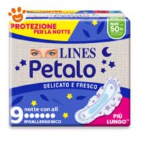Lines Petalo Ultra Sottile Assorbenti Notte con Ali