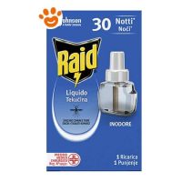 Raid Ricarica per Emanatore Elettrico Antizanzare Inodore (30 notti)
