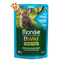 Monge Cat Bwild Grain Free Adult Bocconcini Acciughe