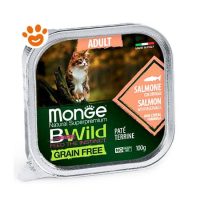 Monge Cat Bwild Grain Free Adult Patè Salmone