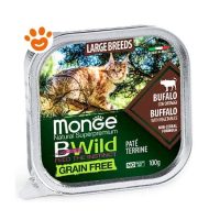 Monge Cat Bwild Grain Free Adult Large Breeds Patè Bufalo