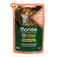 Monge Cat Bwild Grain Free Adult Sterilizzato Bocconcini Salmone