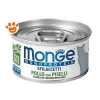 Monge Cat Monoprotein Sfilaccetti Pollo con Piselli