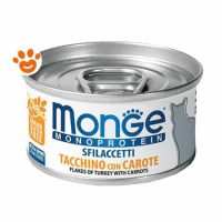 Monge Cat Monoprotein Sfilaccetti Tacchino con Carote