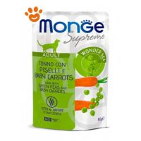 Monge Supreme Cat Adult Tonno con Piselli e Baby Carrots
