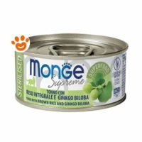 Monge Supreme Cat Adult Serilised Tonno con Riso Integrale e Ginkgo Biloba
