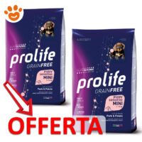 Offerta crocchette Prolife Grain Free per cuccioli