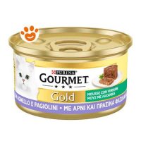 Purina Cat Gourmet Gold Mousse con Agnello e Squisiti Fagiolini