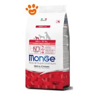 Monge Dog Natural Superpremium Puppy e Junior Mini Pollo