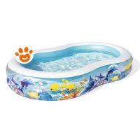 Bestway Piscina Family a 2 Anelli Barriera Corallina Gonfiabile (157x262x46cm) Art. 54118