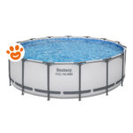 Bestway Piscina Rotonda Steel Pro Max (Ø457x122cm) con Pompa a Filtro Art. 56438 - Steel Pro Max (Ø457x122cm)