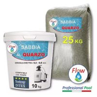 Flow - Sabbia di Quarzo per Pompe INTEX e BESTWAY (Granulometria 0,5-0,8mm)
