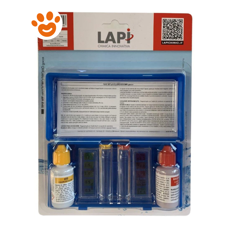 Kit test acqua piscina LAPI con reagenti