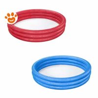 Bestway Piscina Rotonda Tinta Unica a 3 Anelli Gonfiabile (Ø183x33cm) Art. 51027