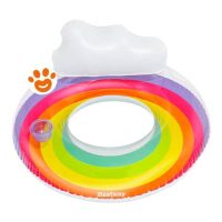 Bestway Poltrona Gonfiabile Rainbow Dream con Portabicchieri (Ø107cm) Art. 43647