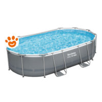 Bestway Piscina Ovale Steel Pro Max (488x305x107cm) con Pompa a Filtro Art. 56448