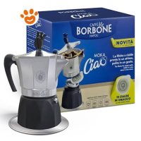 Borbone Caffè MokaCiao - Macchina in moka per cialde ESE 44 + 15 Cialde in OMAGGIO