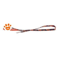 Guinzaglio per cane fantasia marrone e arancione