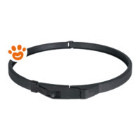Collare regolabile nero in plastica per cane