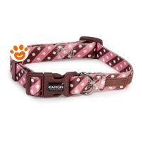 Camon Dog Collare Regolabile Twill Dot Pink (20x360 mm)