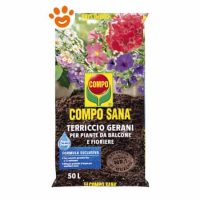 Compo Sana Terriccio per Geranei, Piante da Balcone e Fioriere
