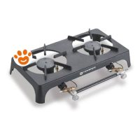 Kemper Fornello a Gas GPL in Ghisa con Doppio Bruciatore