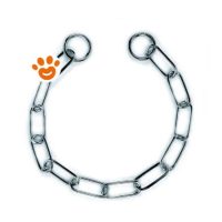 Leopet Dog Collare a Strangolo a Catena con Anelli Lunghi