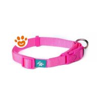 Leopet Dog Collare Nylon Rosa Fluo