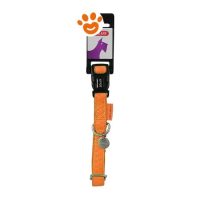 Zolux Dog Collare Regolabile Mac Leather Arancione