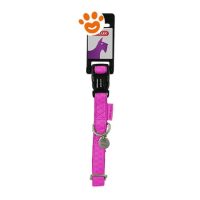 Zolux Dog Collare Regolabile Mac Leather Fucsia