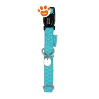 Zolux Dog Collare Regolabile Mac Leather Turchese