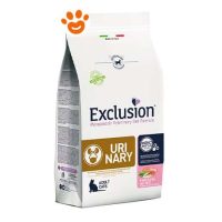 Exclusion Cat Veterinary Diet Urinary Adult Maiale Piselli e Riso