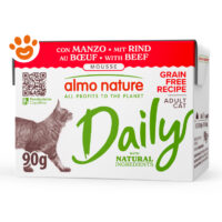 Almo Nature Cat Daily Grain Free Tetra Recart Mousse con Manzo