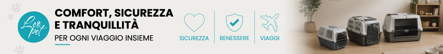 Trasportini per animali con slogan comfort e sicurezza