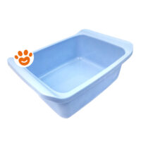 Vaschetta rettangolare in plastica azzurra