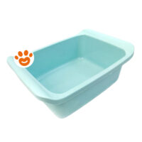 Bacinella rettangolare in plastica azzurra