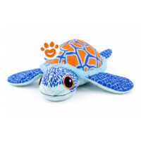 Peluche tartaruga marina blu e arancione