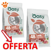 Offerta crocchette Oasy agnello puppy medium large