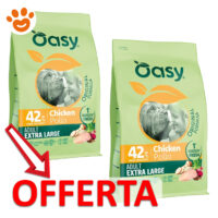Offerta crocchette Oasy pollo per cani adulti