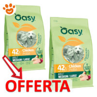 Sacchi crocchette Oasy pollo in offerta