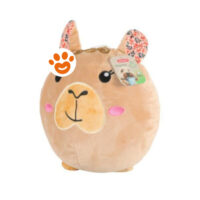 Peluche alpaca beige con guance rosa