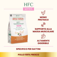 Sacco crocchette Almo Nature HFC Kitten pollo