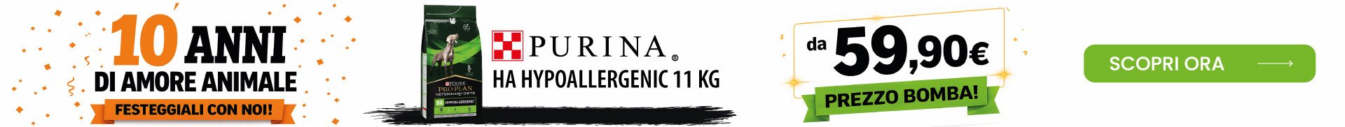 Banner Purina HA Hypoallergenic 11 kg offerta